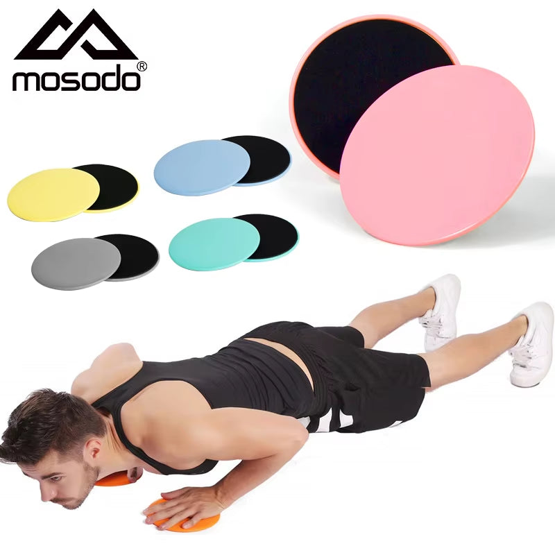 2Pcs Sliding Gliding Fitness Discs Abdominal Exercise Sliding Plate Pilates Yoga Gym Abdominal Core Slider Training Equipment