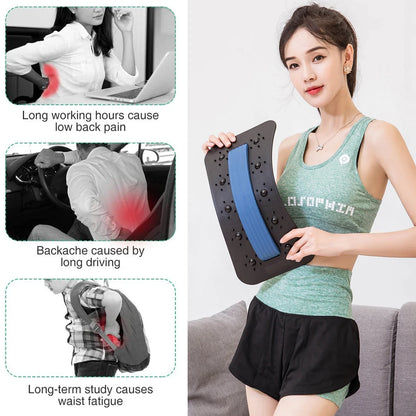 Back Massager Stretcher Neck Massage Aesthetic Stretcher Cervical Pillow Masajeador Spine Bridge Back Posture Lumbar Pain Relief